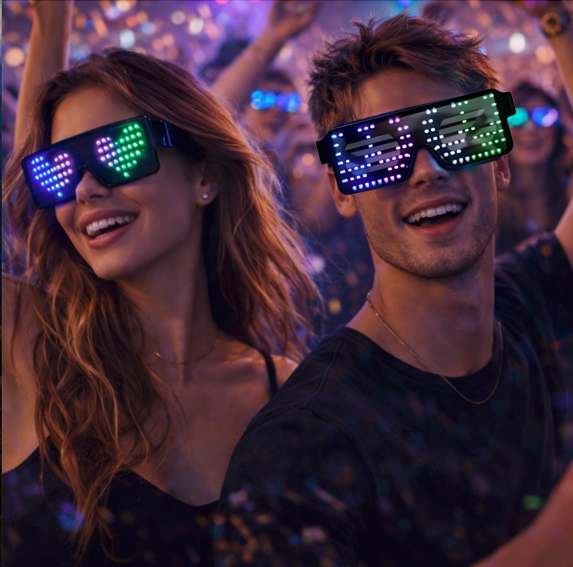 No App LED Glasses