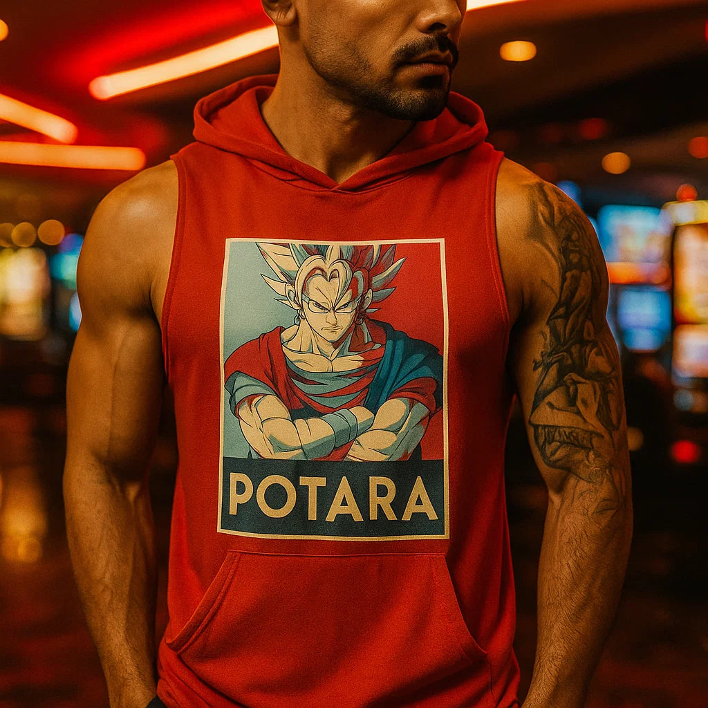 Sleeveless Vest with Hood