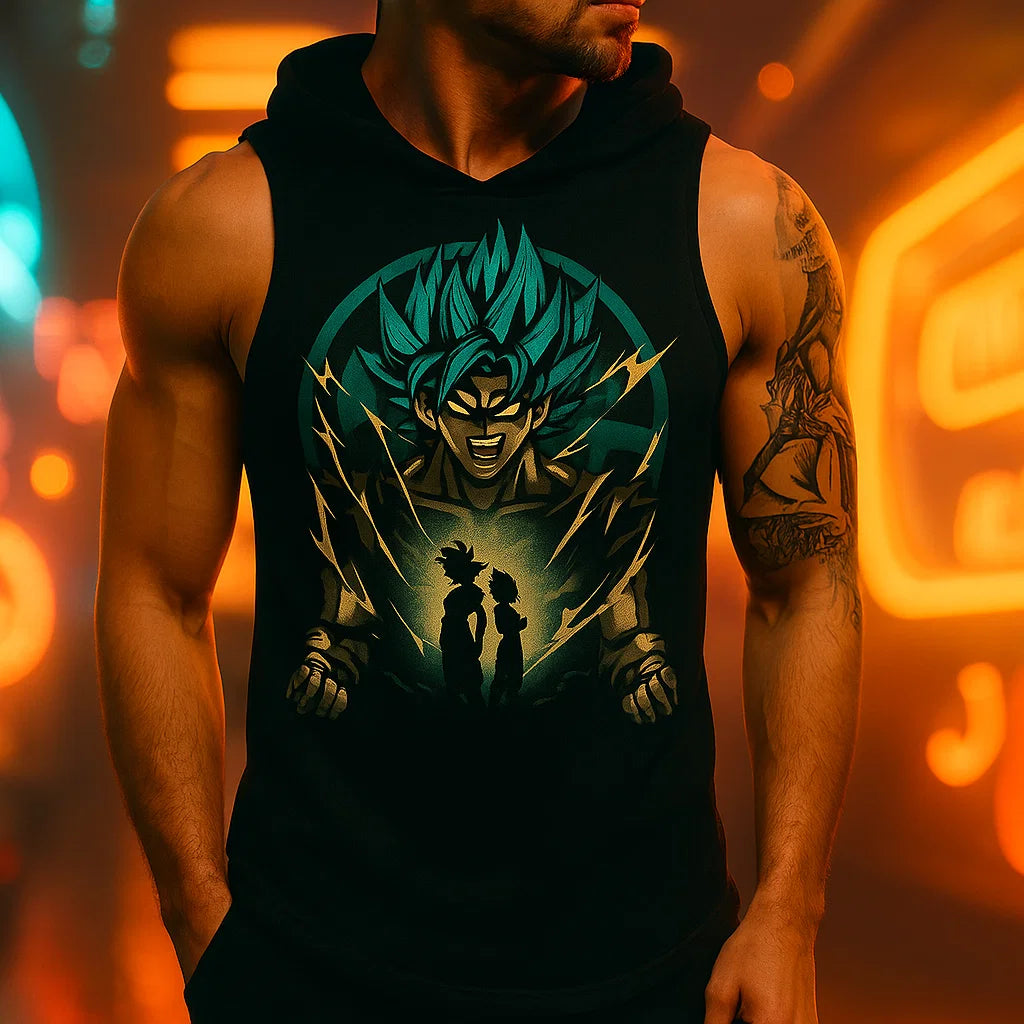 Sleeveless Vest with Hood