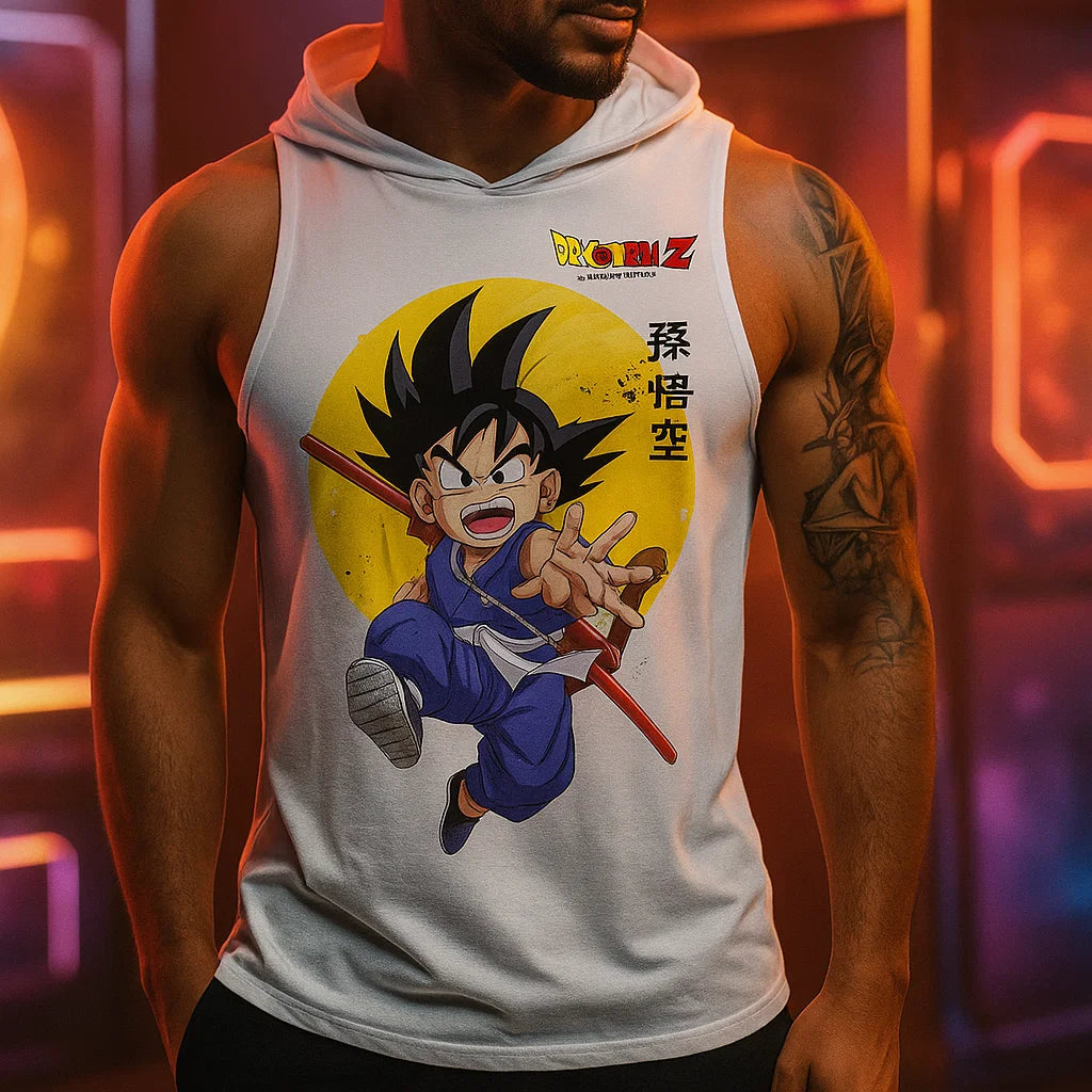 Sleeveless Vest with Hood