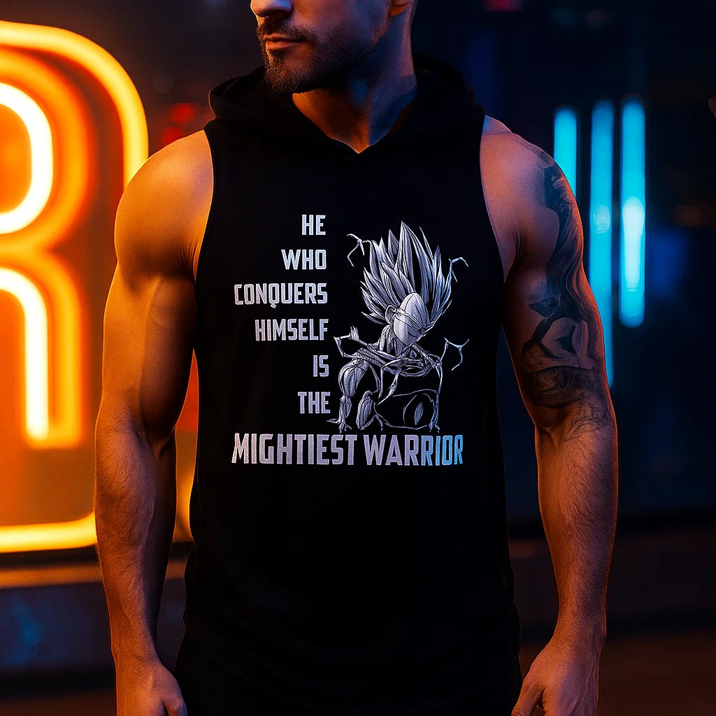 Sleeveless Vest with Hood