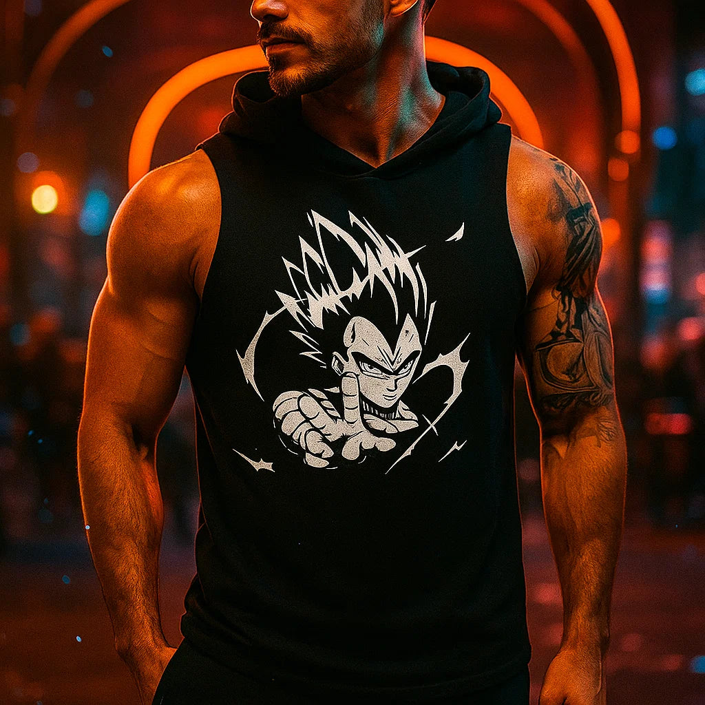 Sleeveless Vest with Hood