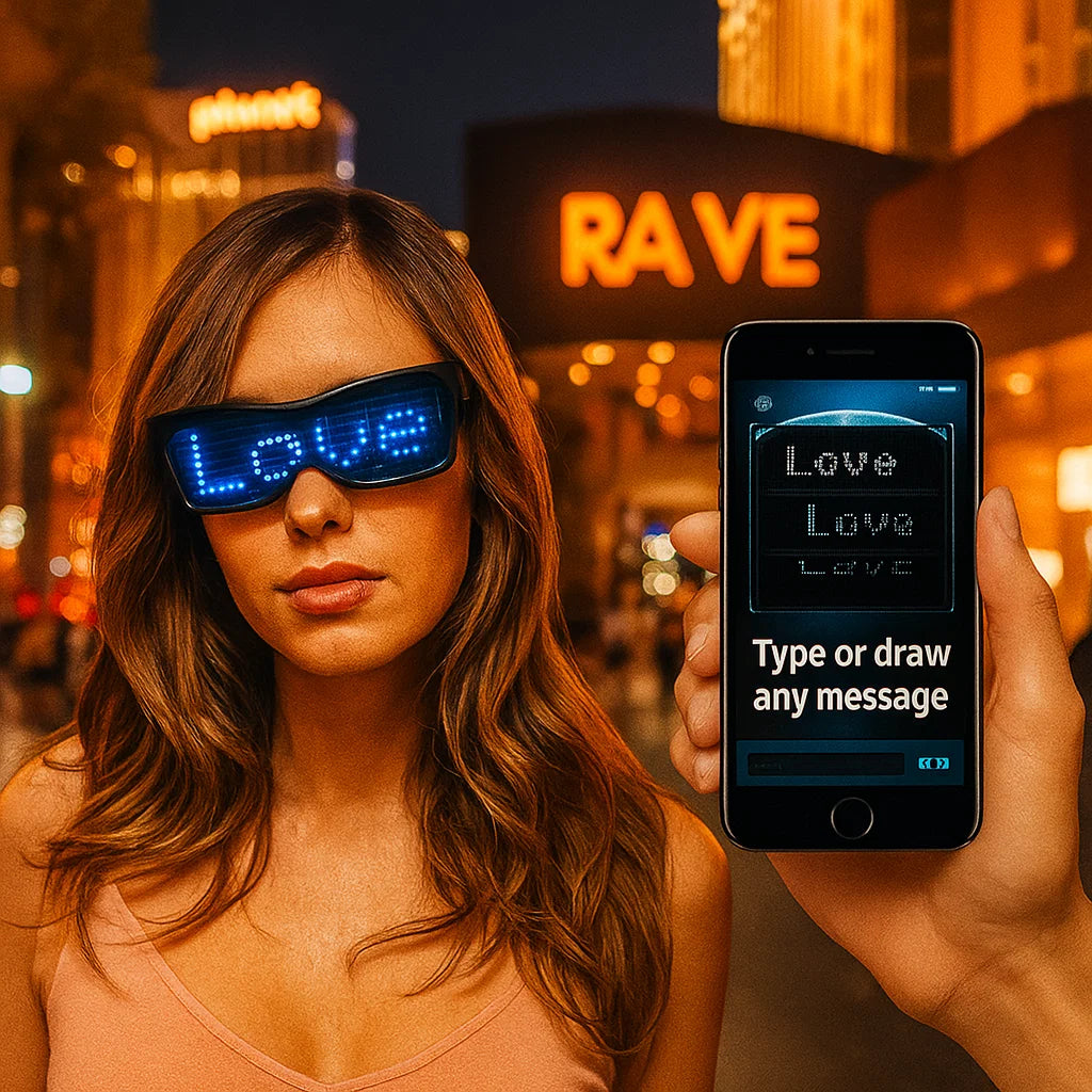 LED Glasses with App