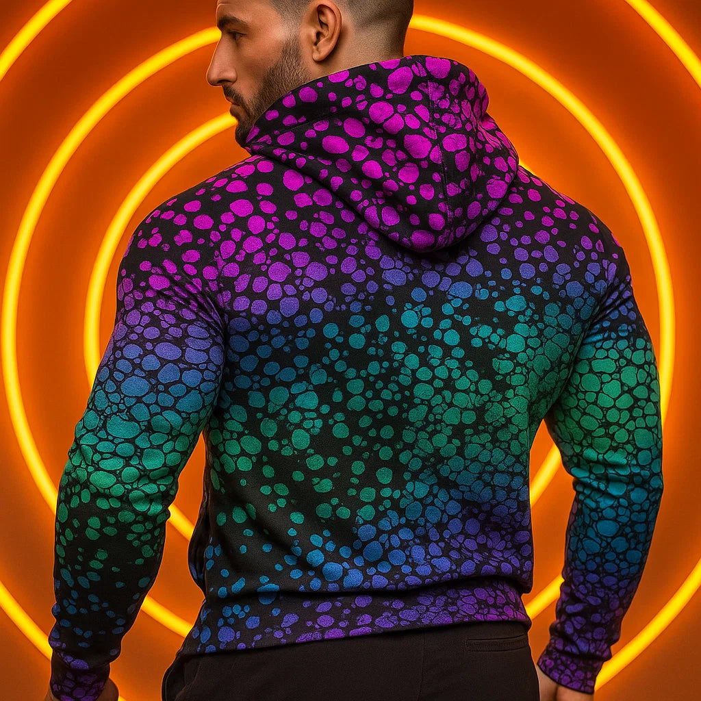 Gradient Zipper Hoodie