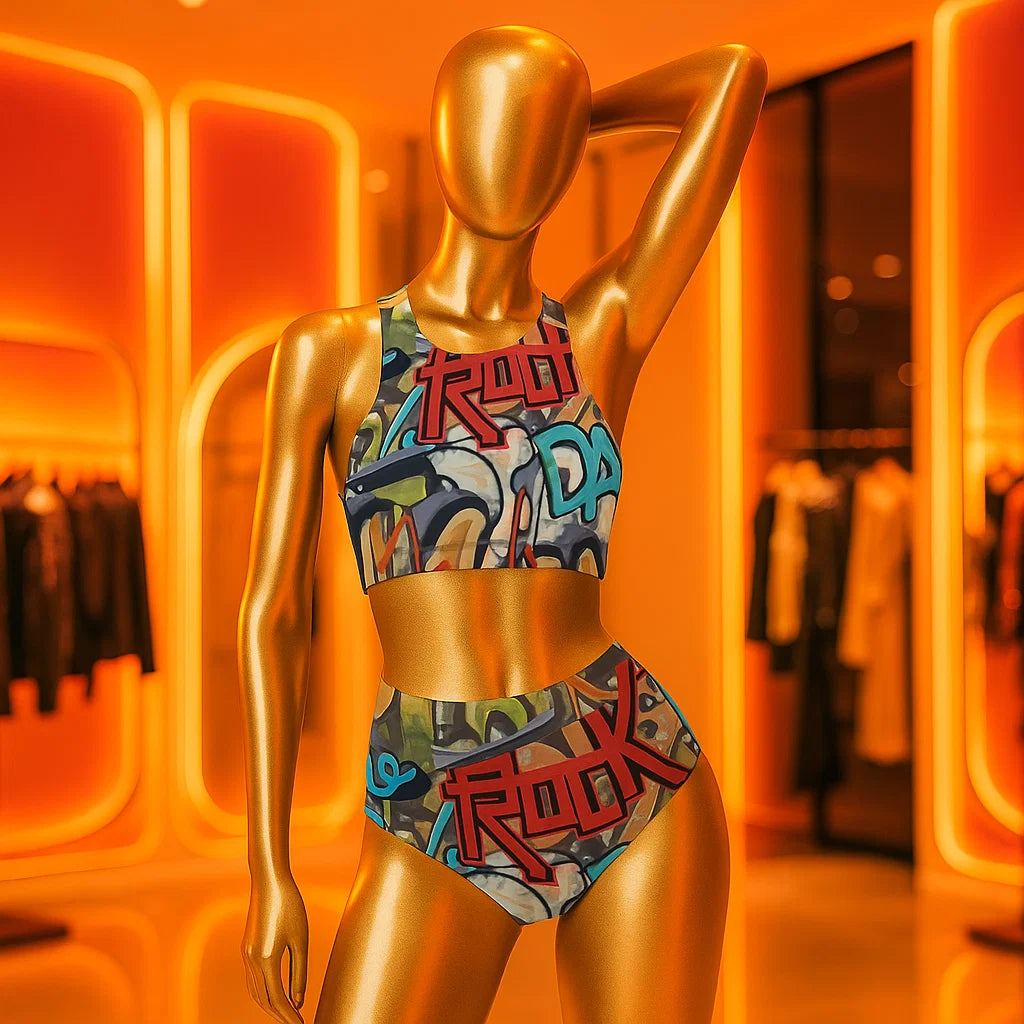 Graffiti Bikinis Set
