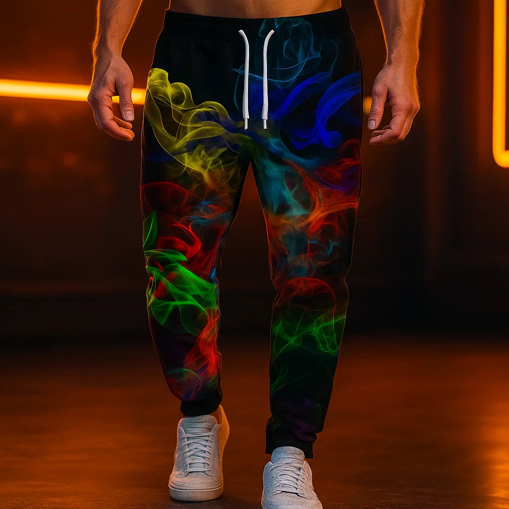 Rainbow Smoke Joggers