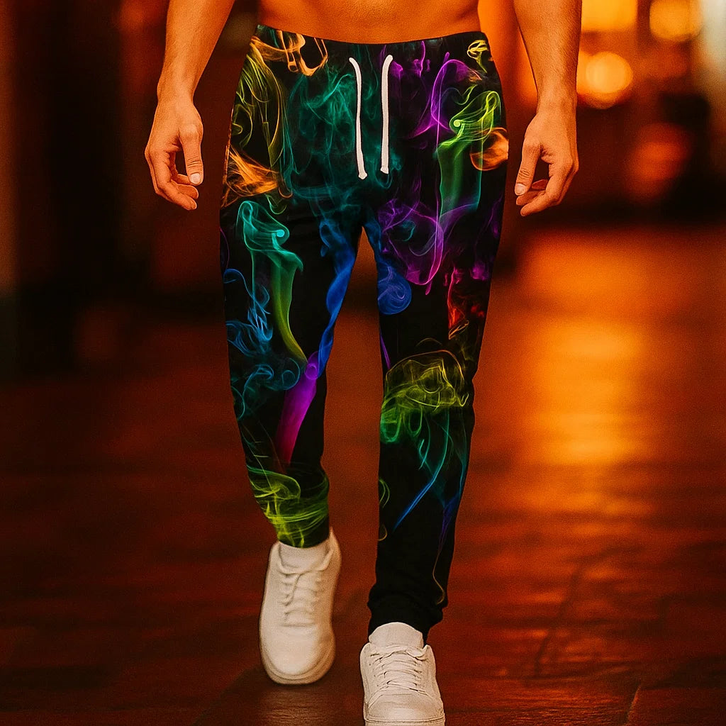 Rainbow Smoke Joggers