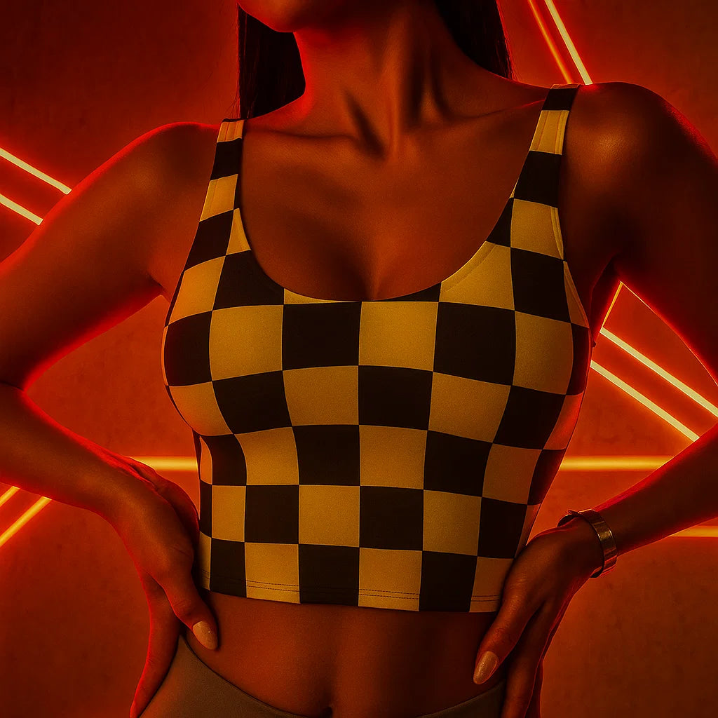 Check Rush Sports Bra