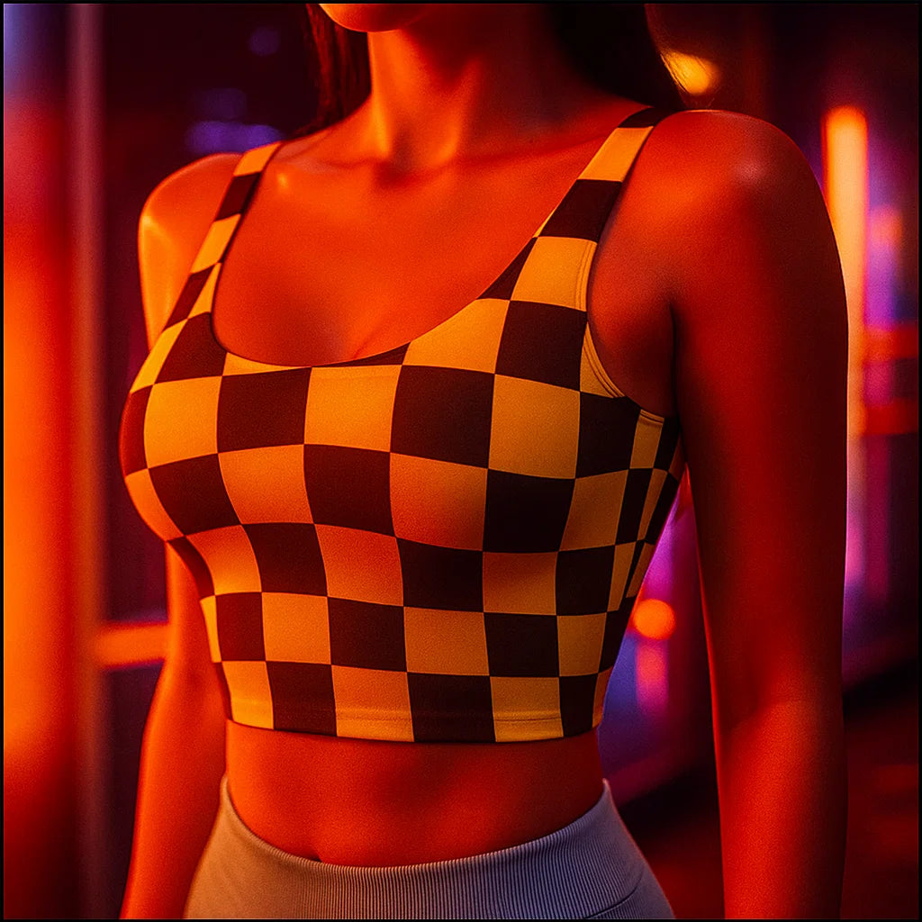 Check Rush Sports Bra