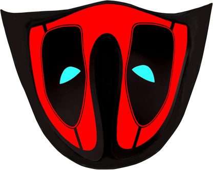 Sound-Activated LED Face Mask - Redpool